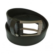 Men's Black/Dark Tan Real Leather Handmade Belts Zest-MHB-001