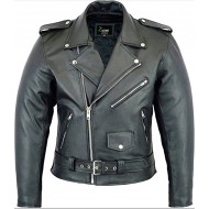 Mens Leather Marlon Brando Motorcycle Jacket - Touring Motorbike Jacket With CE - Zest-MHJ-009 Mens Leather Marlon Brando Motorcycle Jacket - Touring Motorbike Jacket With CE - Zest-MHJ-009