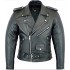 Mens Leather Marlon Brando Motorcycle Jacket - Touring Motorbike Jacket With CE - Zest-MHJ-009