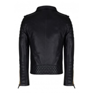 Made-to-measure Men's Real Leather Handmade Jacket Zest-MHJ-003
