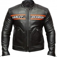 Made-to-measure|Men's Black Harley Davidson Real Leather Biker Jacket - Zest-MHJ-006 Made-to-measure|Men's Black Harley Davidson Real Leather Biker Jacket - Zest-MHJ-006