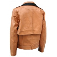 Made-to-measure|Men's Tan Real Leather Jacket - Zest-MHJ-007 Made-to-measure|Men's Tan Real Leather Jacket - Zest-MHJ-007