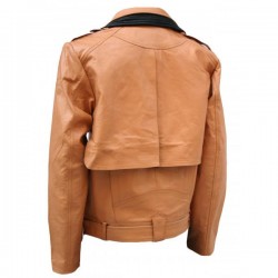 Made-to-measure|Men's Tan Real Leather Jacket - Zest-MHJ-007 Made-to-measure|Men's Tan Real Leather Jacket - Zest-MHJ-007