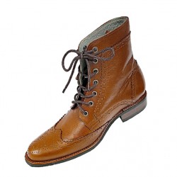 Men's Tan Real Leather Formal/Casual Boots ZEST-MHS-032 Men's Tan Real Leather Formal/Casual Boots ZEST-MHS-032