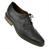 Real Leather Black Brogues Italian Design ZEST-MHS-027 Real Leather Black Brogues Italian Design ZEST-MHS-027