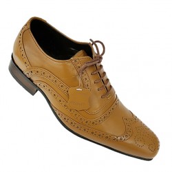 Tan Lace Up Brogues, Smart Dress Shoes ZEST-MHS-004 Tan Lace Up Brogues, Smart Dress Shoes ZEST-MHS-004