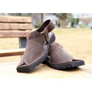 Men's Suede Pakistani Sandal/Kaptan Chappal