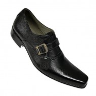 Black/Brown Single Buckle Real Leather Italian-Designer Shoes ZEST-MHS-007 Black/Brown Single Buckle Real Leather Italian-Designer Shoes ZEST-MHS-007