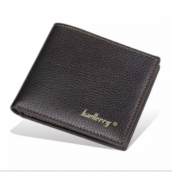Baellerry Black/Brown Leisure Style Slim Men's Coin Pocket Vertical Leather Wallet - Baellerry-MW-001 Baellerry Black/Brown Leisure Style Slim Men's Coin Pocket Vertical Leather Wallet - Baellerry-MW-001