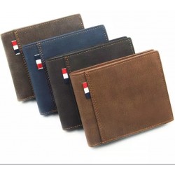 Men's Stylish Simple Casual Black/Coffee/Navy/Tan Leisure Short PU Leather Wallet - Zest-MW-001 Men's Stylish Simple Casual Black/Coffee/Navy/Tan Leisure Short PU Leather Wallet - Zest-MW-001